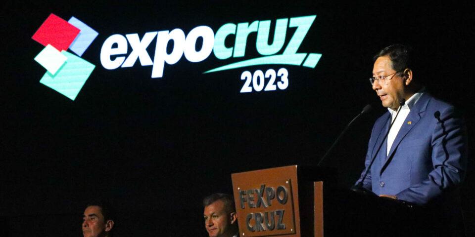 Presidente Arce vaticina éxito para la Expocruz con un movimiento económico superior a los $us 200 millones