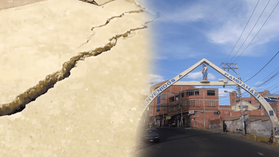 La Paz: Vecinos de Pampahasi abandonan sus hogares por grietas