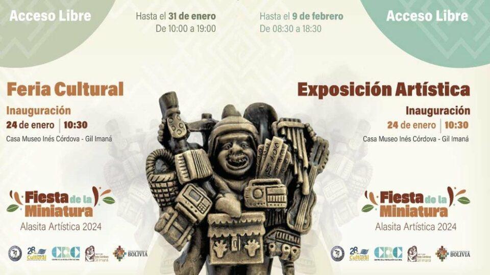 "Alasita Artística 2024" será presentada en la Casa Museo Inés Córdova-Gil