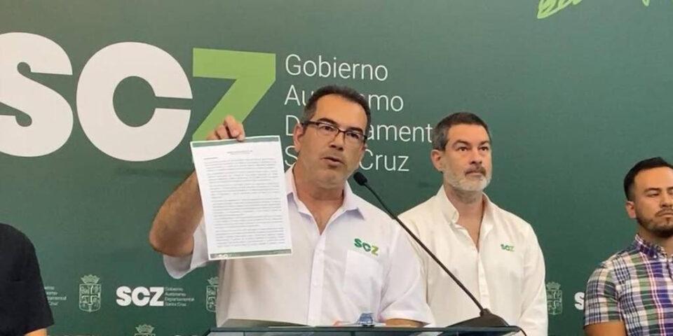 Mario Aguilera debe ser posesionado en 24 horas como Gobernador de Santa Cruz