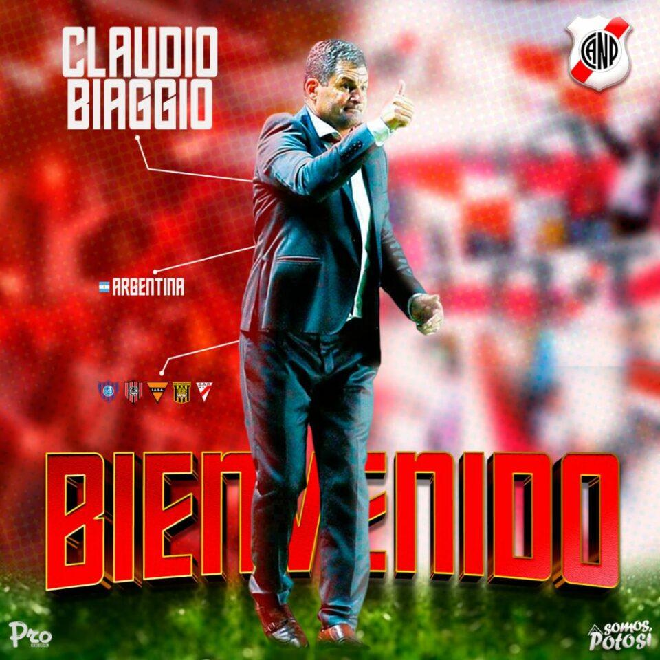 Claudio Biaggio es el nuevo entrenador de Nacional Potosí