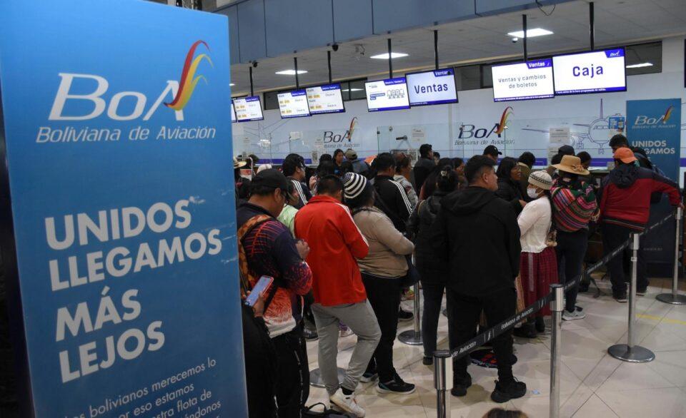 6 vuelos solidarios son habilitados por BOA este martes