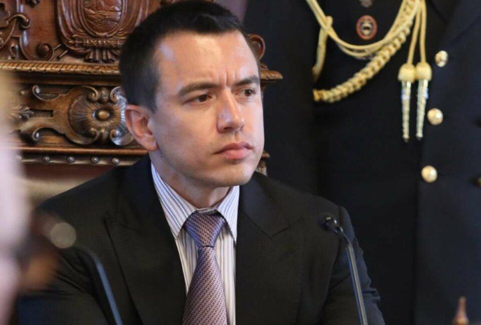 Presidente de Ecuador, elimina la Secretaría Nacional de Seguridad y del Estado, ministerios de Interior y Defensa asumirán todas las funciones