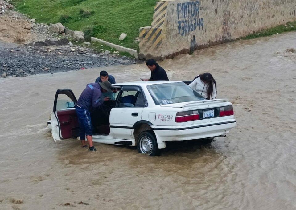 El caudal del río Seke de El Alto se incrementa tras las intensas lluvias