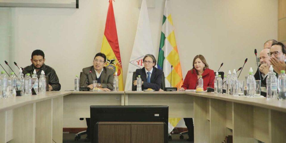 YLB, YPFB y ENDE presentaron su cartera de proyectos a la Corporación Andina de Fomento