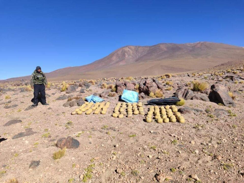 FELCN incauta 88 kilos con 150 gramos de marihuana en la frontera entre Bolivia y Chile
