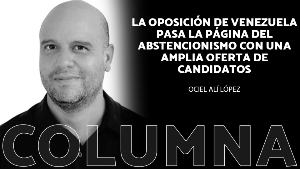 La oposición de Venezuela pasa la página del abstencionismo con una amplia oferta de candidatos La oposición de Venezuela pasa la página del abstencionismo con una amplia oferta de candidatos El candidato presidencial Manuel Rosales en Caracas, Venezuela, 26 de marzo del 2024 Gaby Oraa / Gettyimages.ru Con la inscripción ante el Consejo Nacional Electoral (CNE) de Manuel Rosales y Edmundo González Urrutia como candidatos a la presidencia de la República Bolivariana de Venezuela, por parte de la oposición institucional, comienza virtualmente la campaña electoral que tendrá su desenlace final el 28 de julio del presente año.