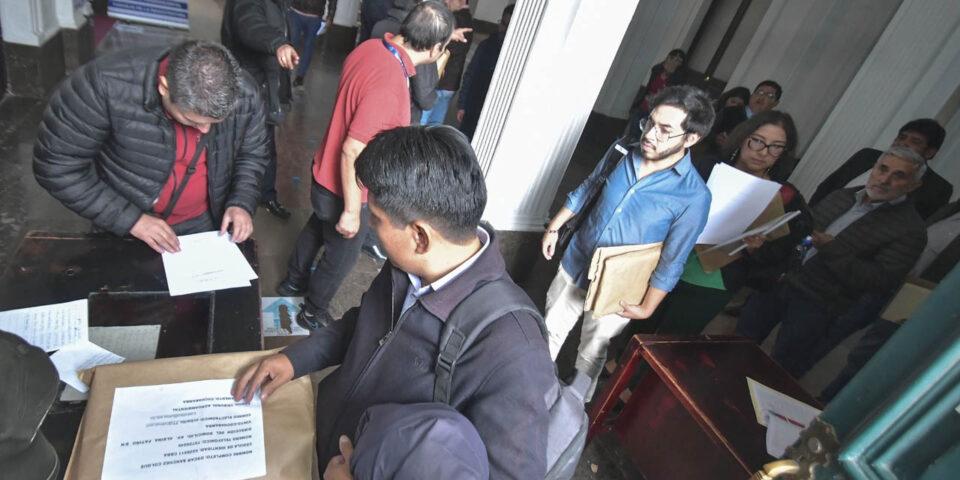 Hoy termina el plazo para la inscripción de postulantes a autoridades judiciales