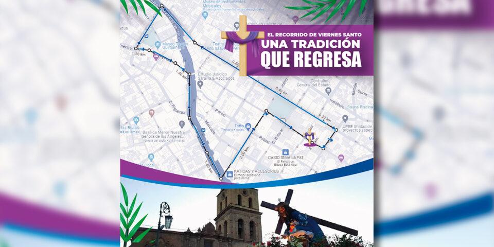 Procesión del Viernes Santo volverá al recorrido histórico por las calles Bozo y Evaristo Valle en La Paz