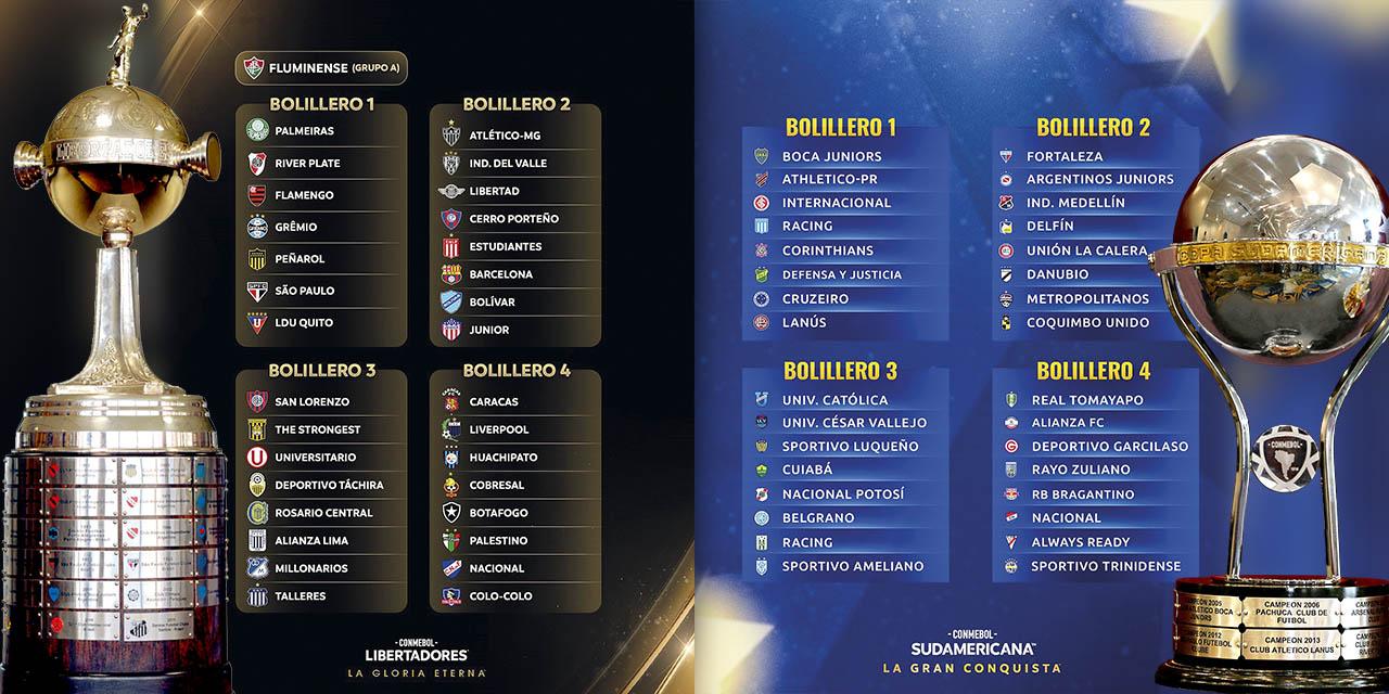 El sorteo de la fase de grupos de la Copa Libertadores y Copa