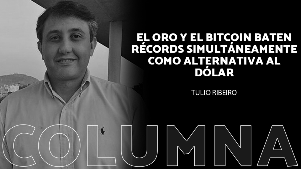 El oro y el bitcoin baten récords simultáneamente como alternativa al dólar La moneda digital con mayor valor de mercado alcanzó un récord de 69.191,95 dólares este martes (5), superando el pico que alcanzó el token en noviembre de 2021 durante la pandemia. El oro también alcanzó un máximo de 2.141,79 dólares la onza troy el mismo día, superando el máximo anterior establecido a principios de diciembre. La fuerte dinámica del “oro digital” y del oro convencional se observa en el contexto de una inflación elevada y persistente en las economías más grandes de Estados Unidos y Europa. Su crecimiento no se detuvo ahí. Unos días más tarde, el metal precioso alcanzó cerca de la marca de los 2.170 dólares, pero aún así no logró superarla.