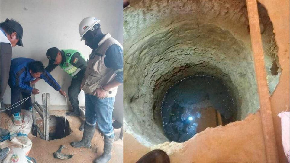 Policía captura al autor del túnel utilizado para el robo de combustible en Achocalla, La Paz