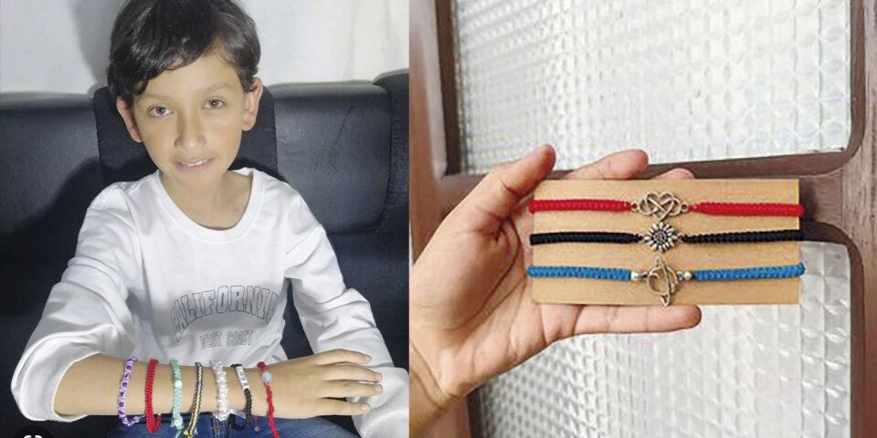 Adolescente tarijeño que se abre espacio en el negocio de las pulseras