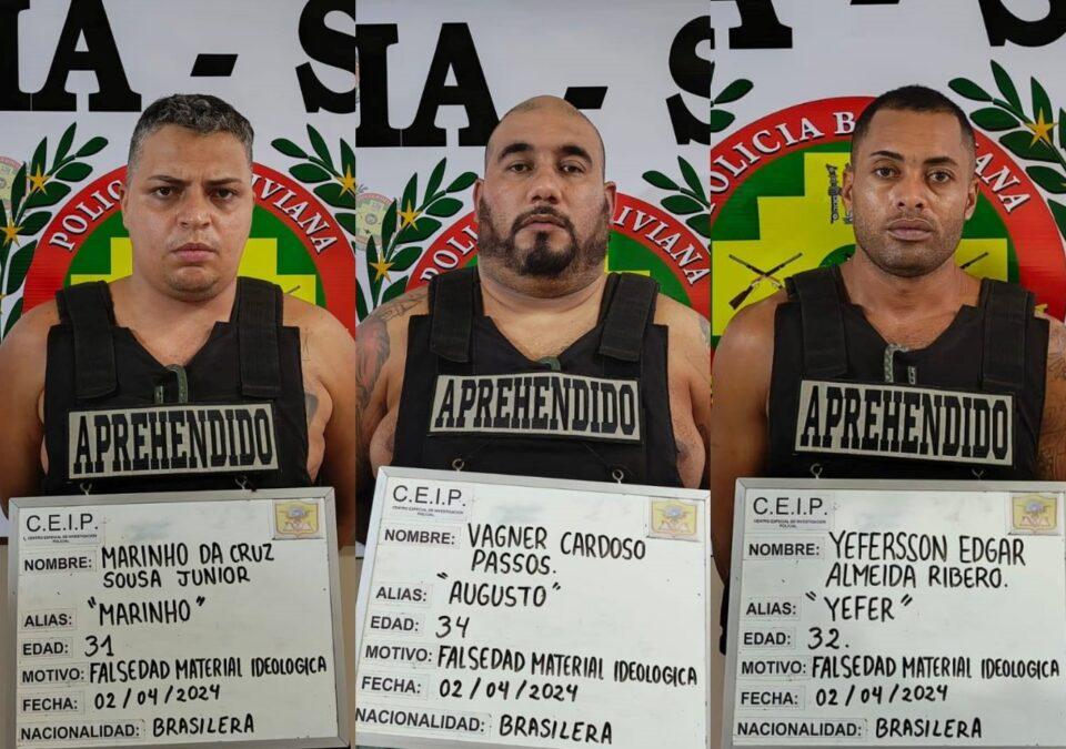 Aprehenden a tres integrantes de la PCC " Primer Comando Capital" , Brasil en la ciudad de Santa Cruz