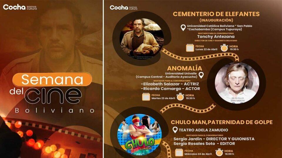 Proyectan seis filmes por Semana del Cine Boliviano