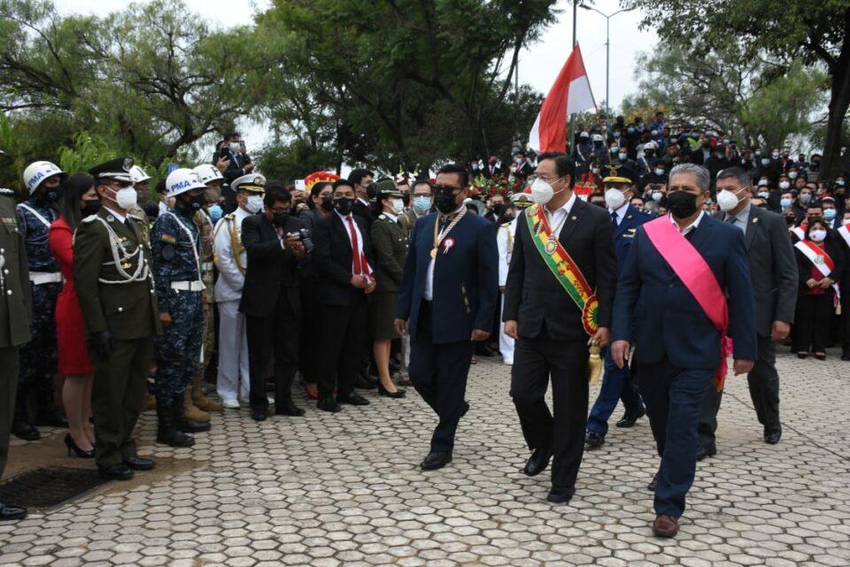 Presidente Arce lidera actos protocolares por los 207 años de la Batalla de La Tablada en Tarija