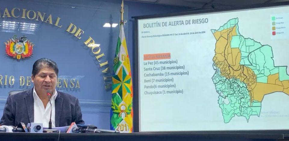 Se registra alerta naranja por posibles desbordes de ríos en los Yungas