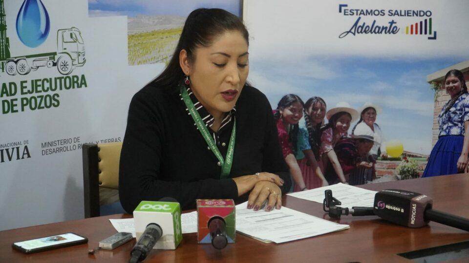 Destinan Bs 108,6 millones a la construcción de 423 sistemas de agua para consumo humano y producción