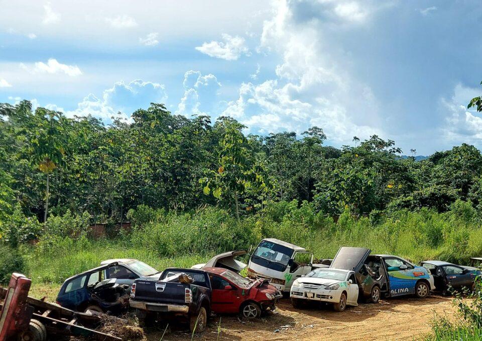 Aduana inicia Subasta Ecológica de 59,6 toneladas de partes de vehículos en frontera Cobija