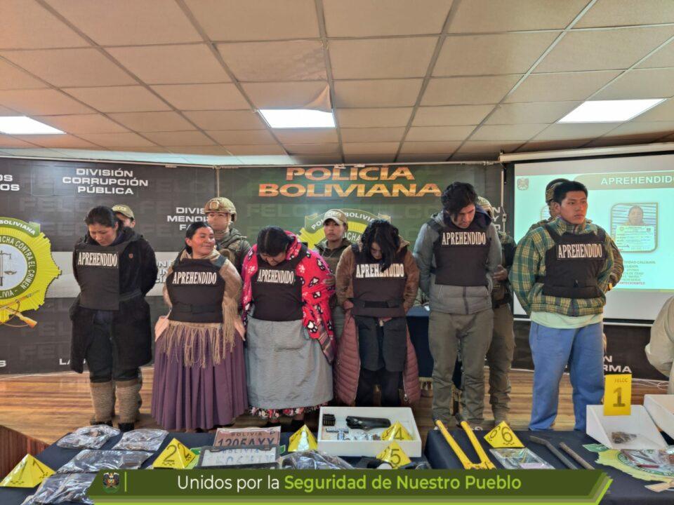 El Alto: la Policía desbarata un clan familiar dedicado a robos agravados