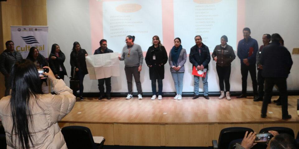 Fundación Cultural del BCB participa en taller sobre la Construcción de la Ética Pública Plurinacional
