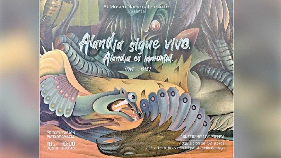 Fundación Cultural del BCB adquiere obras inéditas de Miguel Alandia