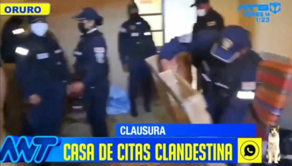 Se clausura una casa de citas clandestina en Oruro