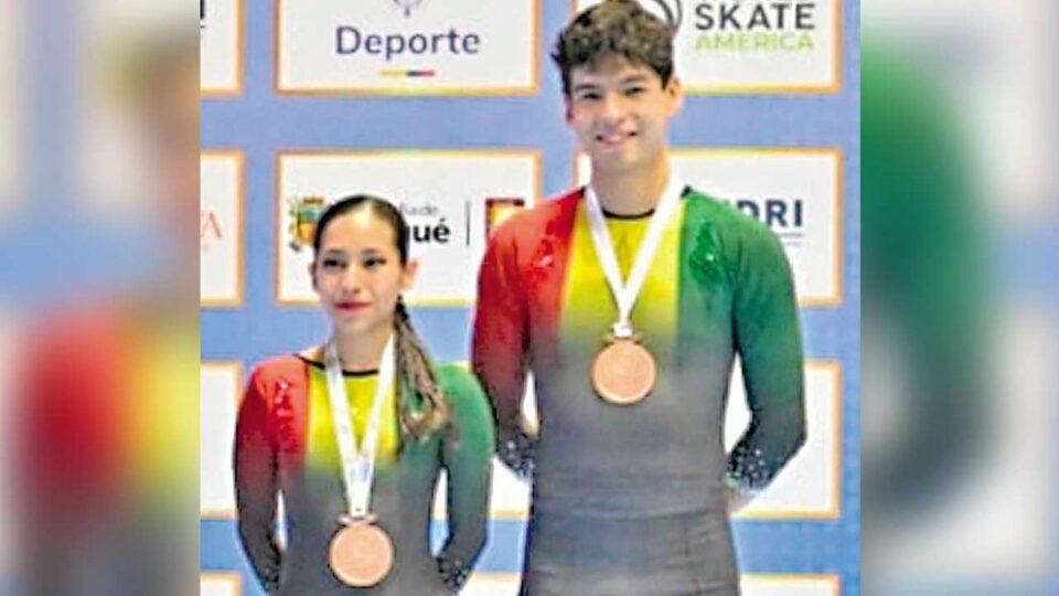 Dúo nacional va al podio en el Panamericano de patinaje