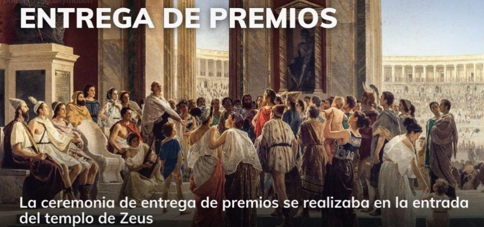 ¿Qué premios se otorgaban en los antiguos juegos olímpicos?