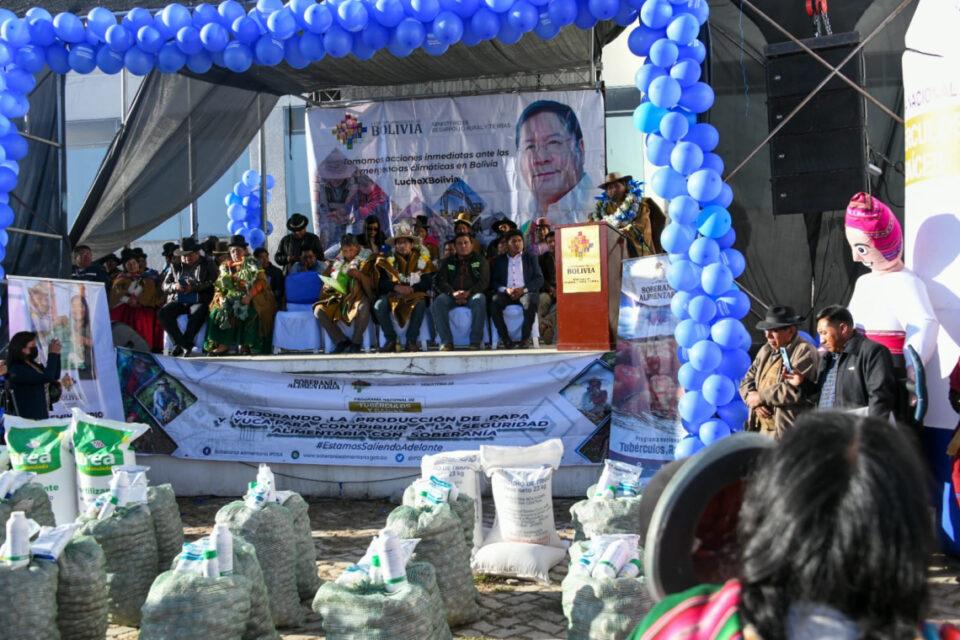 Invierten más de Bs 210 millones para mejorar la producción agropecuaria de 88.000 familias en La Paz