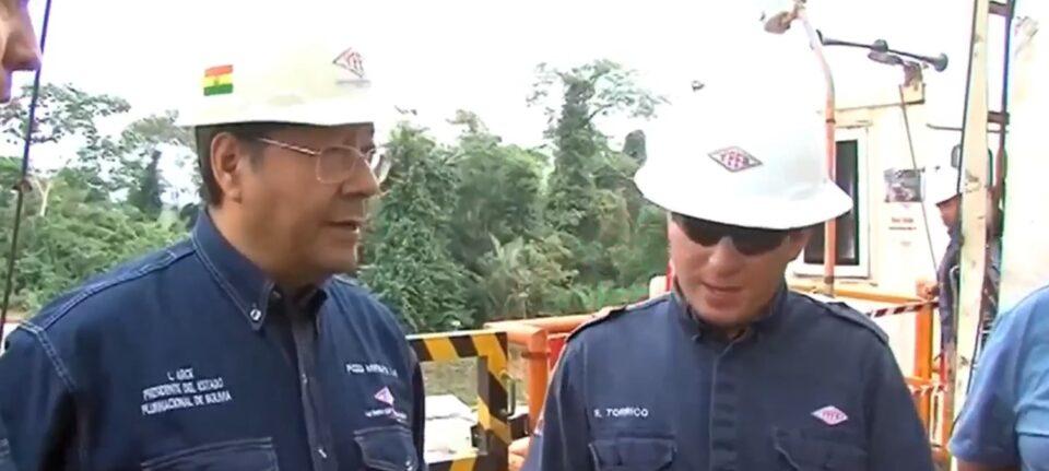 Presidente inspecciona el pozo Mayaya Centro-X1 que fortalecerá la capacidad energética de Bolivia