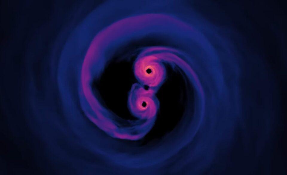 La materia oscura podría ser la ayudadita final que que los agujeros negros supermasivos puedan fusionarse