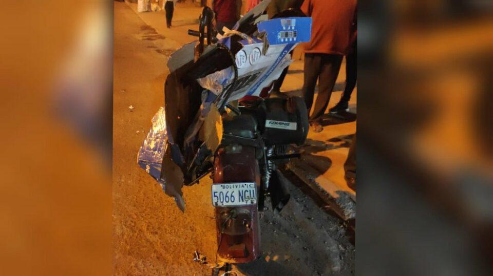 Conductor de motocicleta fallece, se busca al chofer que ocasionó en accidente en Cochabamba