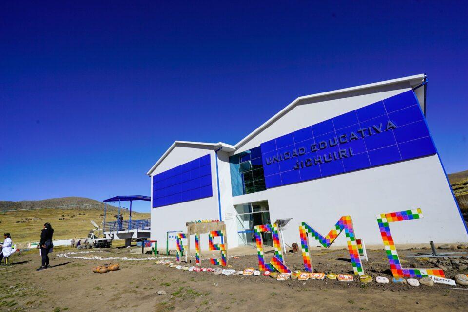 En La Paz entregan paquete de obras y avanza la construcción de la planta de fertilizantes por más de Bs 86,7 millones