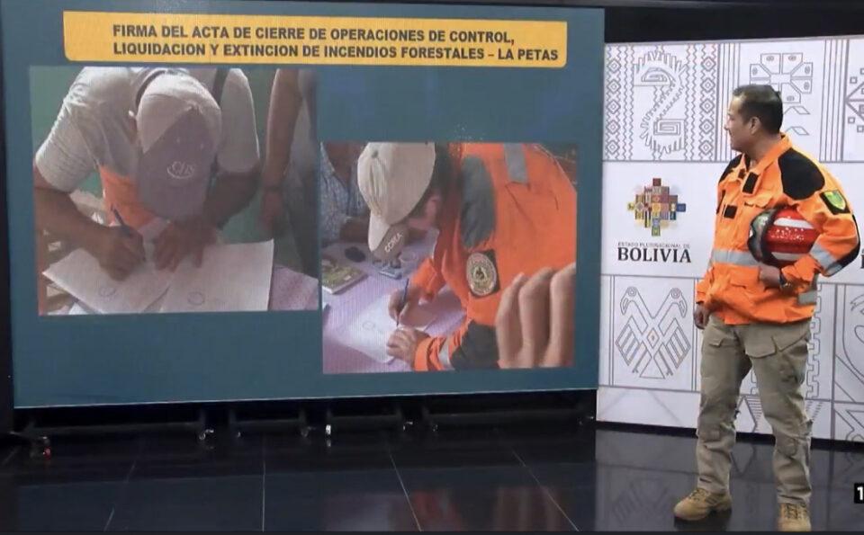 Sofocan incendios forestales en San Matías tras 62 días de trabajo, persisten cuatro en Santa Cruz y Beni