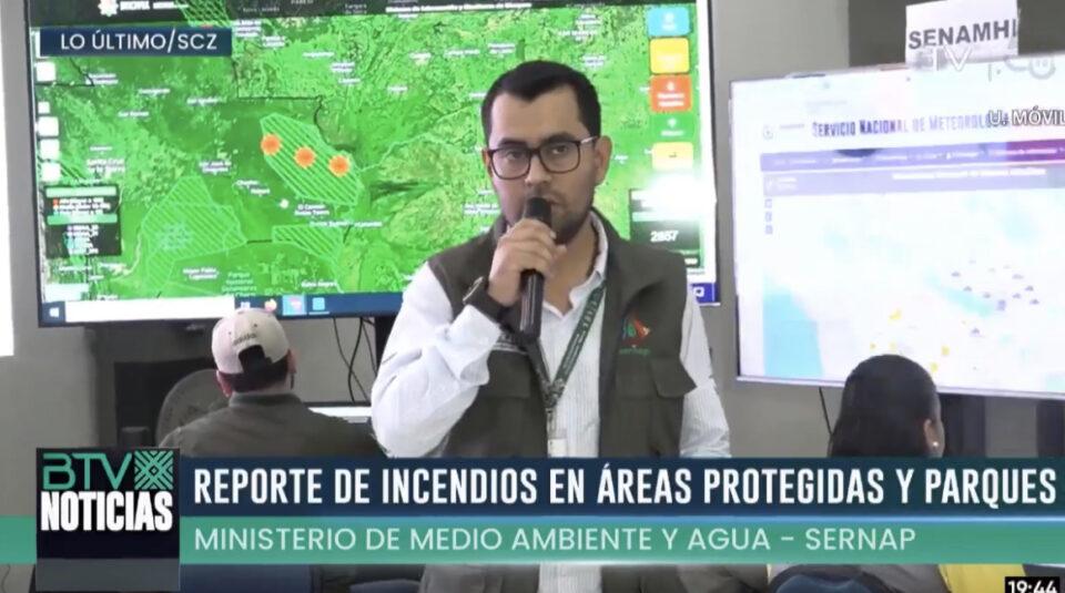 Incendios forestales afectan áreas protegidas en Santa Cruz y Pando