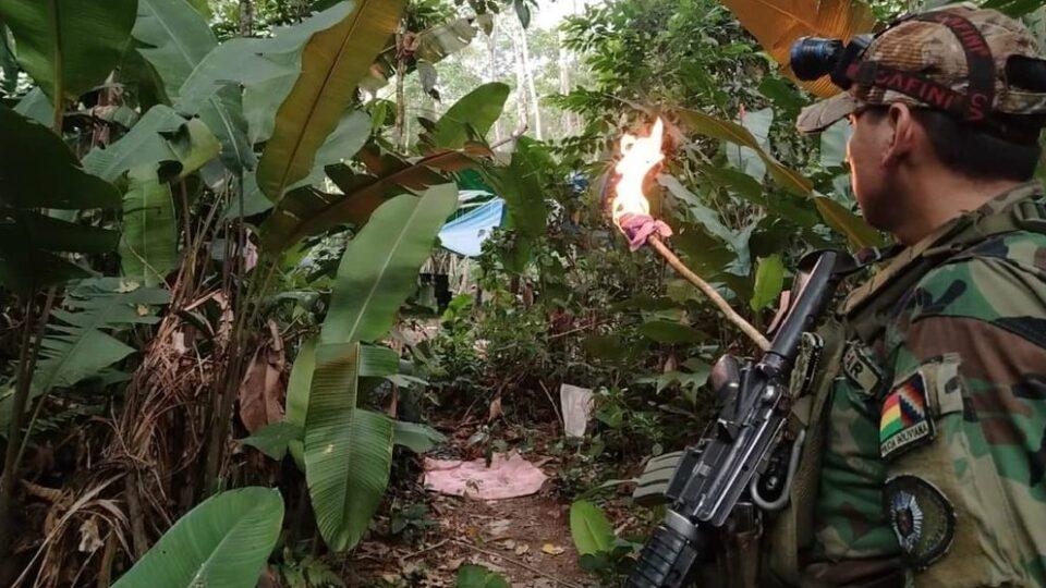 Destruyen 18 fábricas de droga y queman alrededor de 95 kilos de cocaína