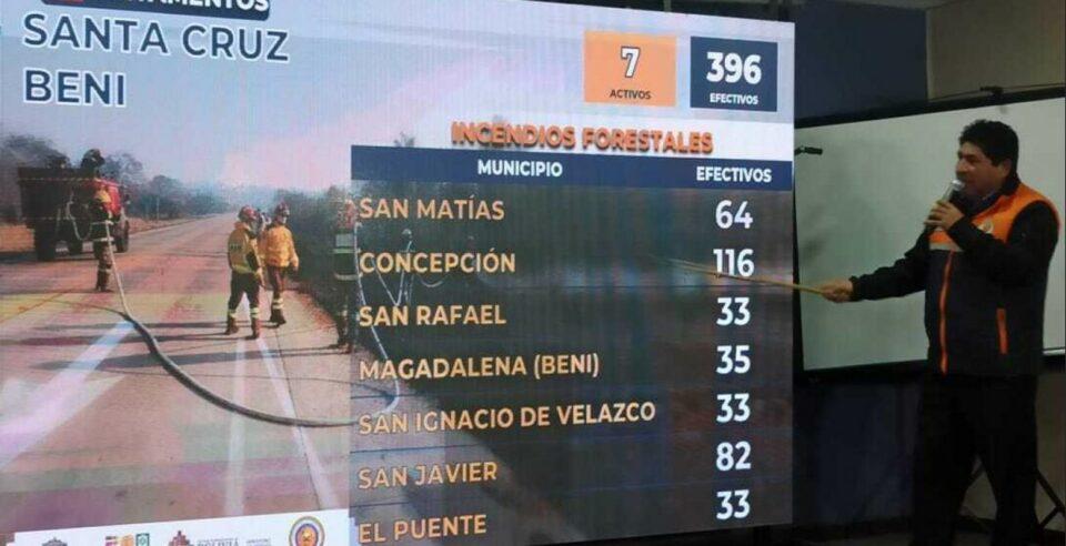 El incendio forestal en el municipio de Roboré fue completamente sofocado