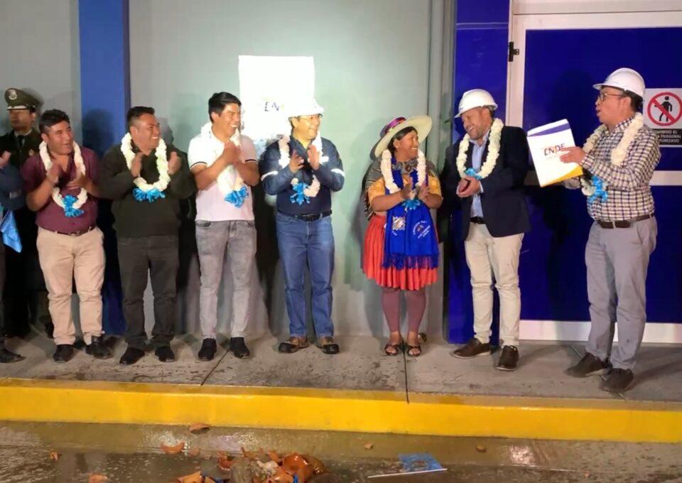 Presidente Arce inaugura proyecto de cambio de tensión con inversión de Bs 35 millones para garantizar suministro eléctrico