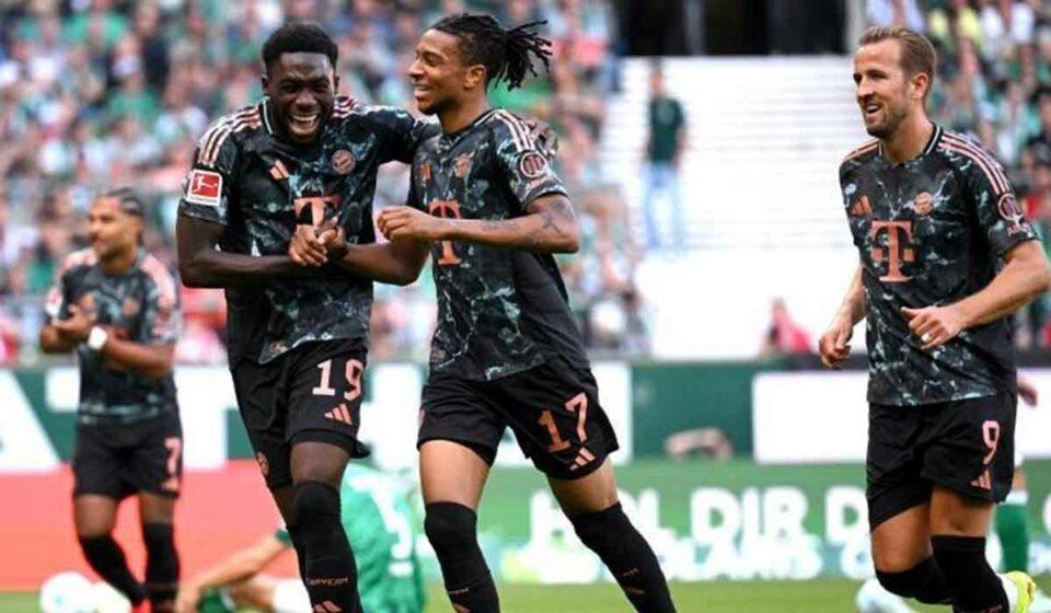 El Bayern Múnich aplasta 5-0 al Werder Bremen y suma puntaje ideal