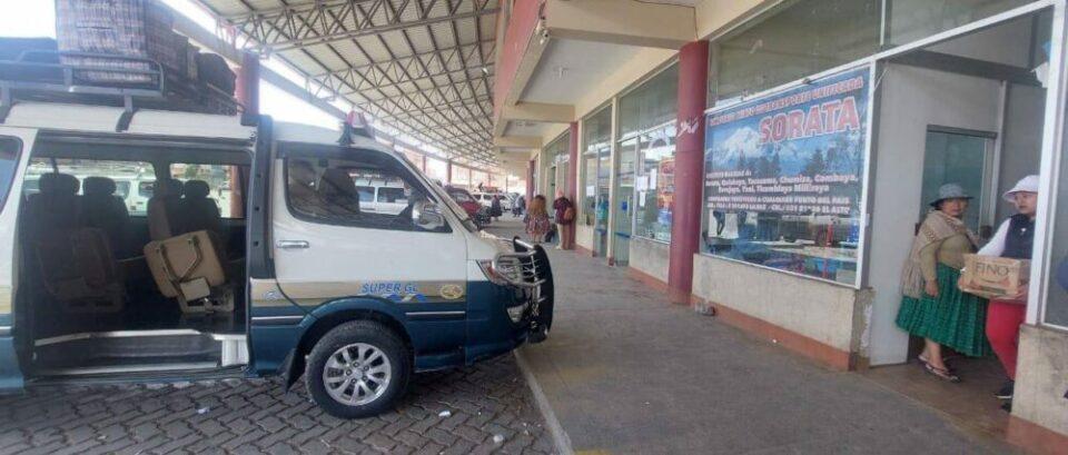 Transporte interprovincial suspende servicios en La Paz para evitar bloqueos de trabajadores campesinos