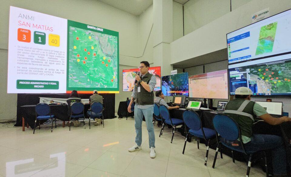 Reportan incendios forestales en tres áreas protegidas de Santa Cruz y Pando