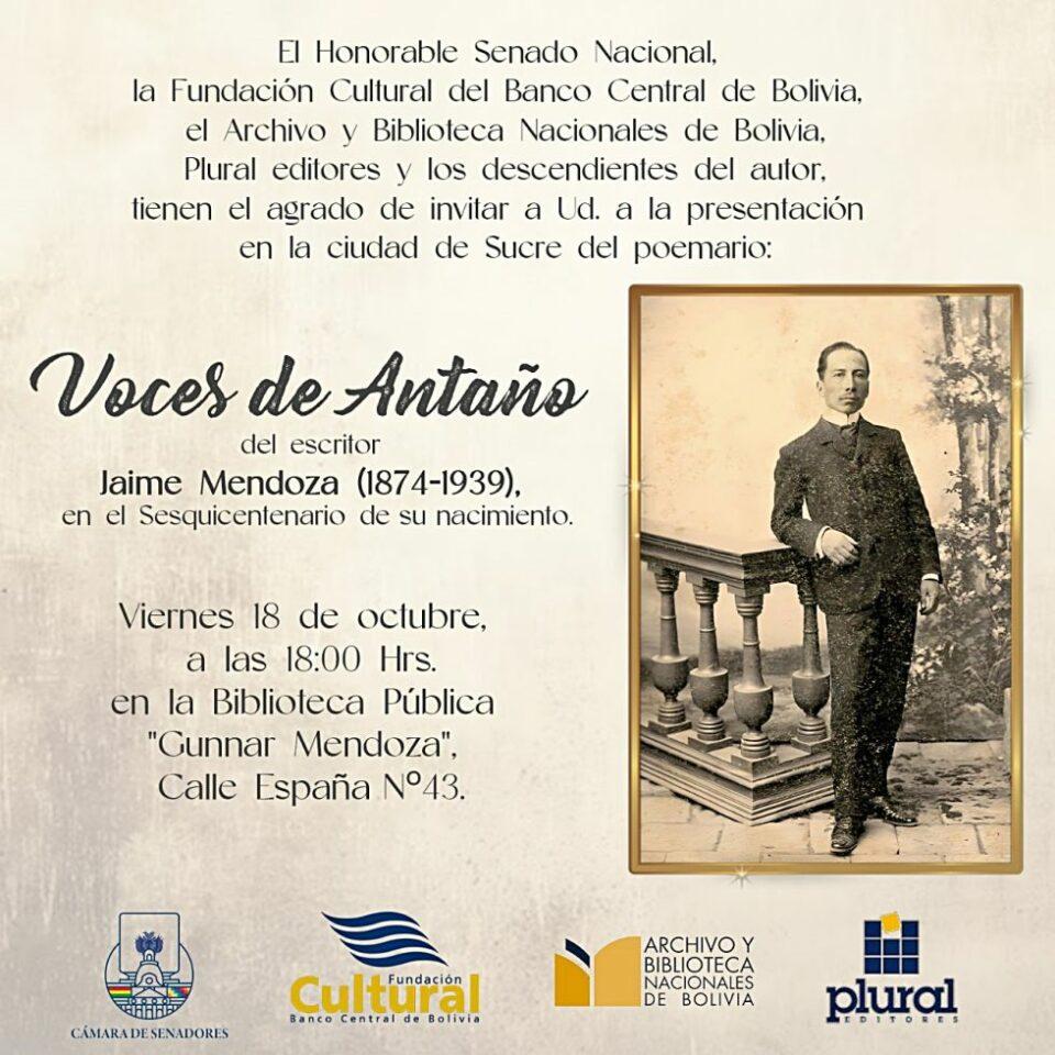 Homenaje y presentación del libro de Jaime Mendoza