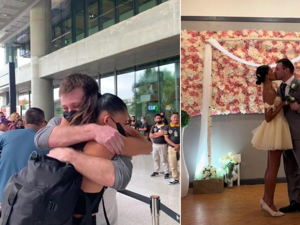 Estaban separados por miles de kilómetros, se arriesgaron por amor y terminaron casándose