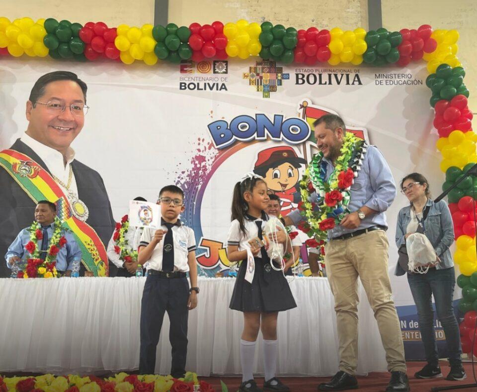 Aportes del sector energético para el Bono Juancito Pinto suman Bs 310,3 millones