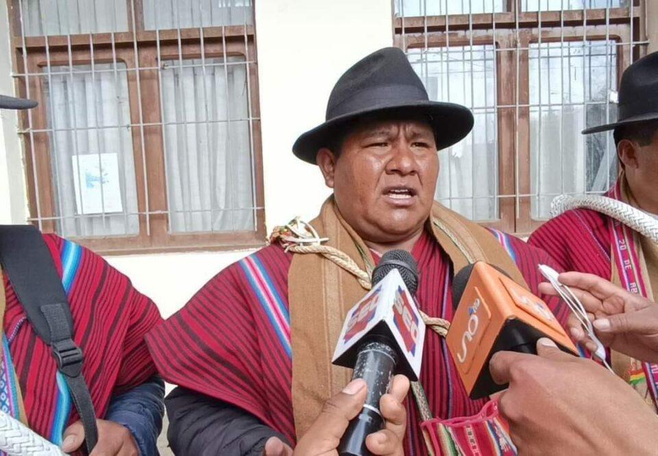 Dirigentes campesinos de La Paz denuncian agresión a líder Pablo Merma
