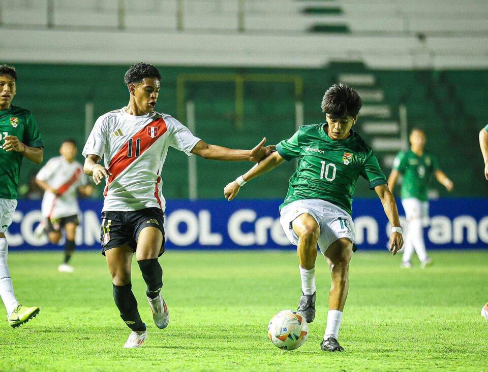 La Sub-15 de Bolivia cae 0-1 ante Perú en el Sudamericano