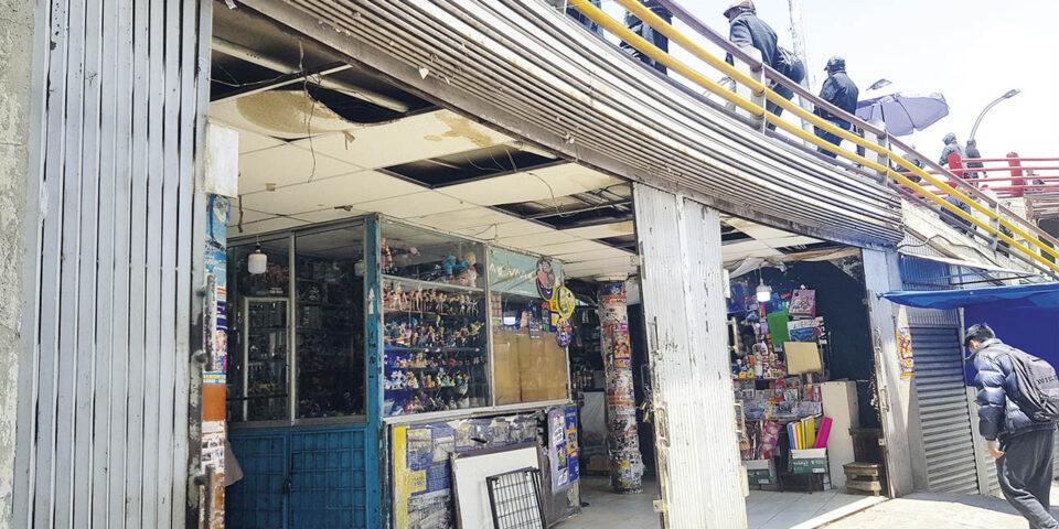 Filtraciones, daños y una infestación de roedores afectan la pasarela de la Pérez