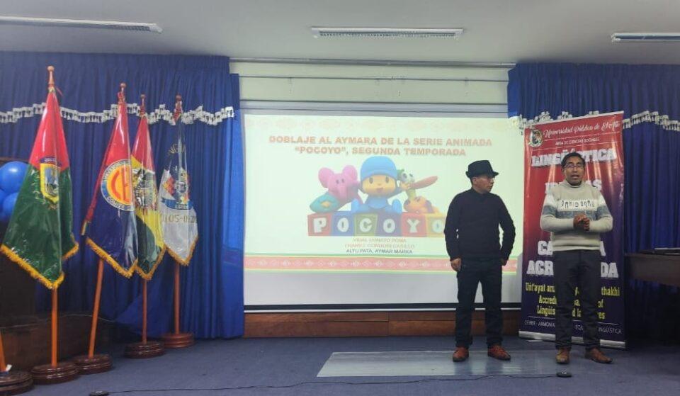 "Pocoyó P’iquit Cayuni" ya tiene doblaje en aymara gracias a lingüistas de El Alto