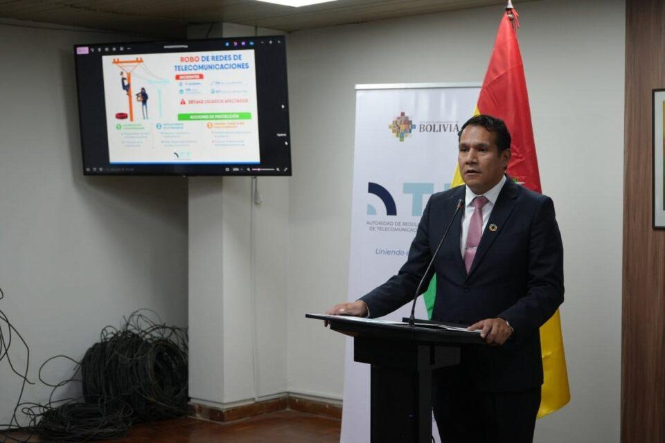 Robo de cables afecta a 287,642 usuarios y causa pérdidas de $us 162,000, según la ATT